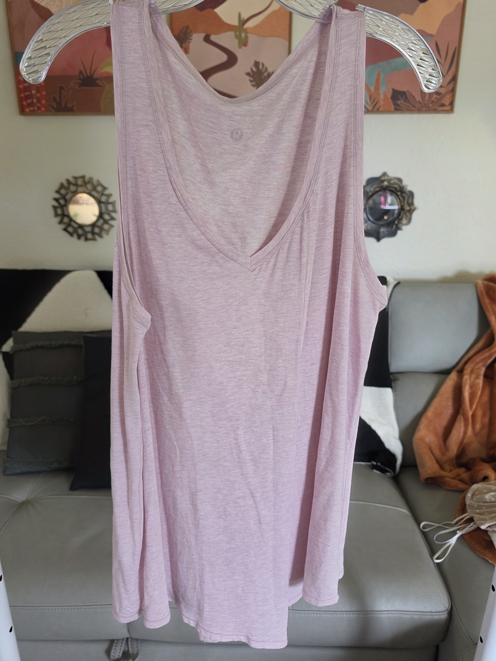 Lululemon Knot A Problem Tank Heathered Petals